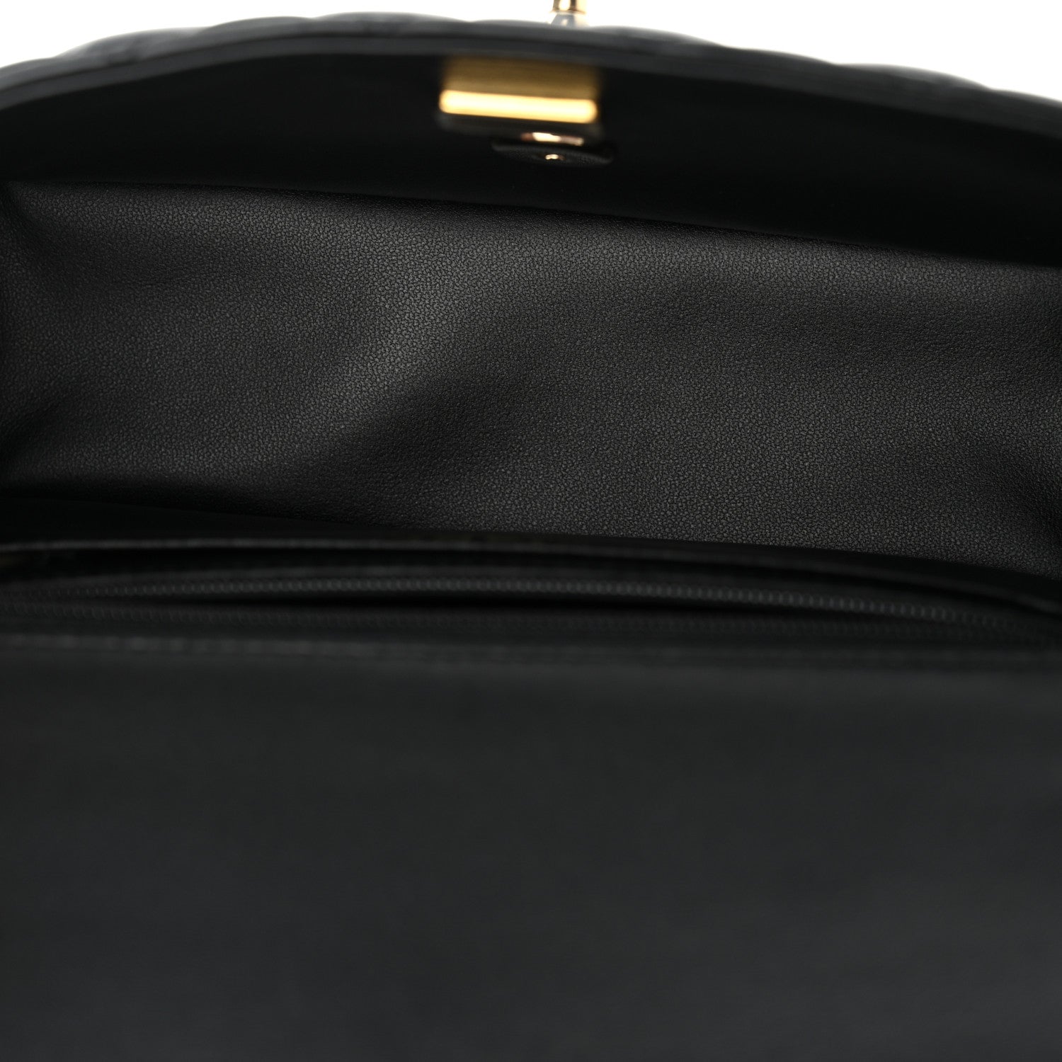 Chanel Lambskin Quilted Mini Top Handle Rectangular Flap Black 5 of 11