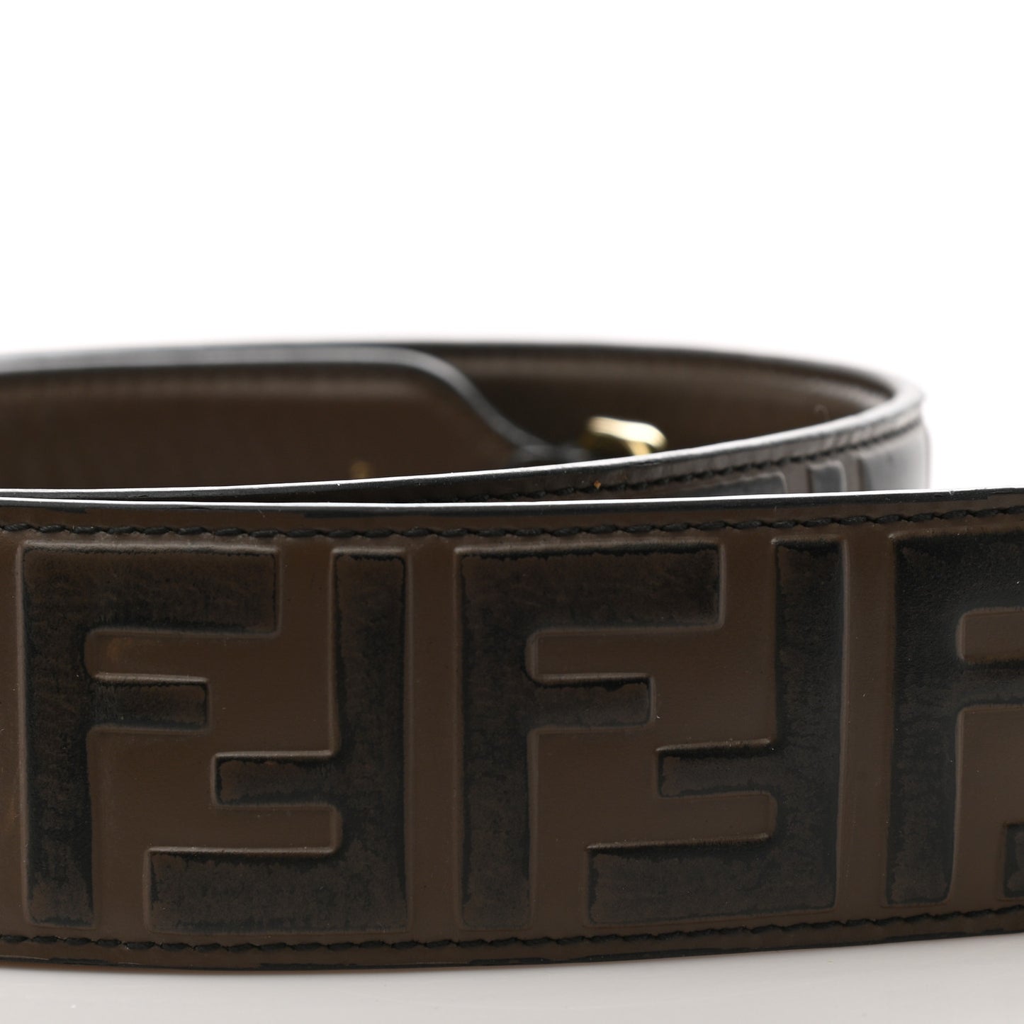 Vitello Century Bi-Color FF 1974 Embossed Strap You Maya Black