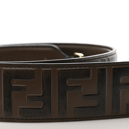 Fendi Vitello Century Bi-Color FF 1974 Embossed Strap You Maya Black 6 of 6