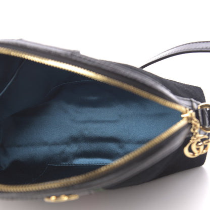 Gucci Suede Patent Web GG Small Ophidia Dome Shoulder Bag Black 5 of 12