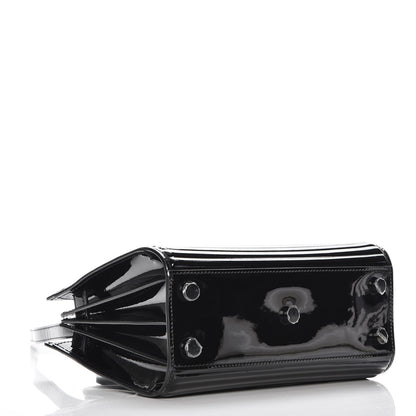 Saint Laurent Ribbed Patent Calfskin Nano Sac De Jour Black 5 of 7
