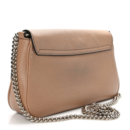 Gucci Pebbled Calfskin Medium Soho Flap Crossbody Camelia 3 of 10