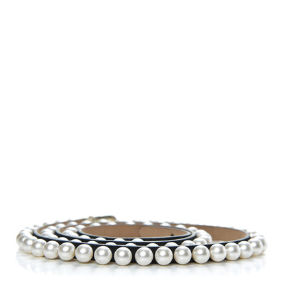 Chanel Calfskin Pearl CC Belt 75 30 Black 2 of 5