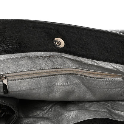 Chanel Glazed Calfskin East West Modern Chain Tote Black 14 of 22