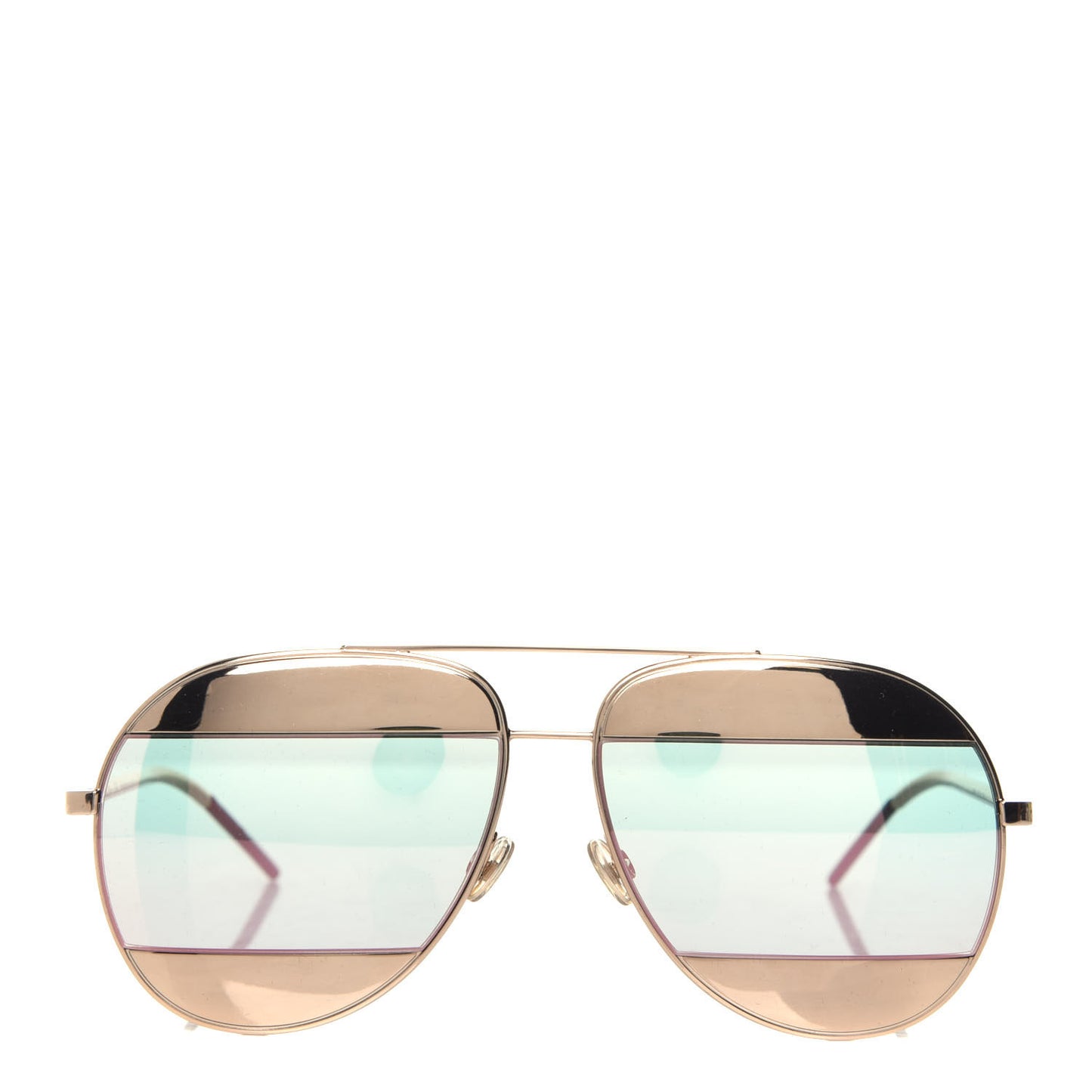 Split 1 Aviator Sunglasses Gold