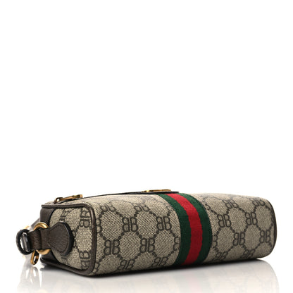 Gucci X BALENCIAGA BB Supreme Monogram Web Mini Ophidia Shoulder Bag Beige New Acero 4 of 6