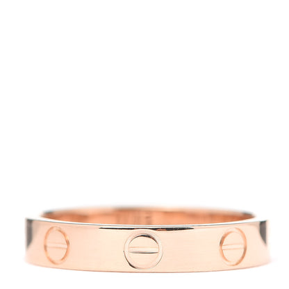 Cartier 18K Pink Gold 3.5mm LOVE Wedding Band Ring 52 6 3 of 4