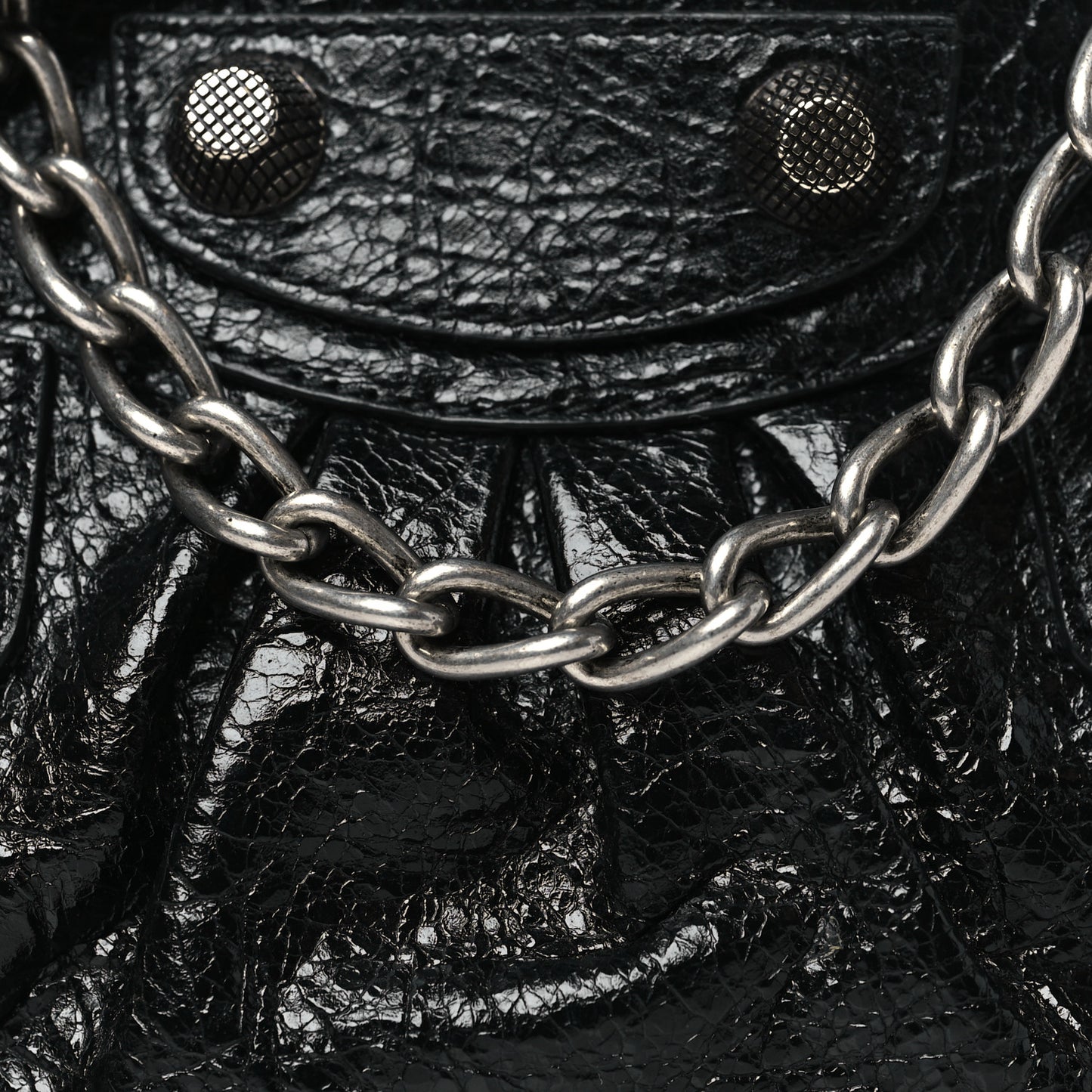 Agneau Arena Le Cagole Mini Purse With Chain Black