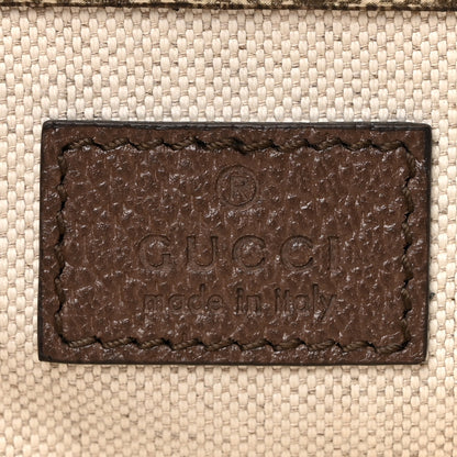 Gucci GG Supreme Monogram Web Small Neo Vintage Double Flap Messenger Bag Beige New Acero 7 of 11