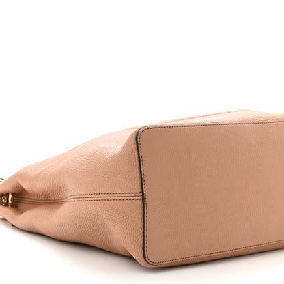 Gucci Pebbled Calfskin Large Soho Hobo Camelia 9 of 12