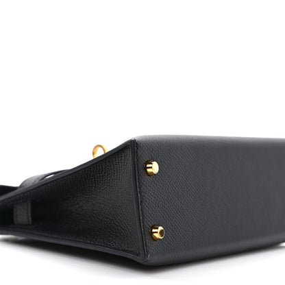 Hermes Epsom Mini Kelly Sellier 20 Black 7 of 8