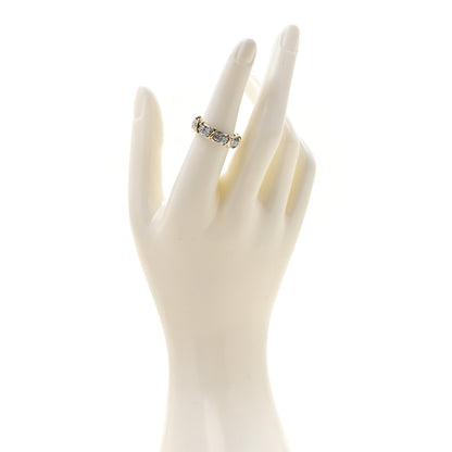 Tiffany Platinum 18K Yellow Gold Diamond Schlumberger Sixteen Stone Ring 54 7 2 of 5