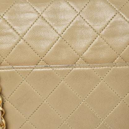 Chanel Lambskin Quilted Medium Single Flap Beige 14 of 19
