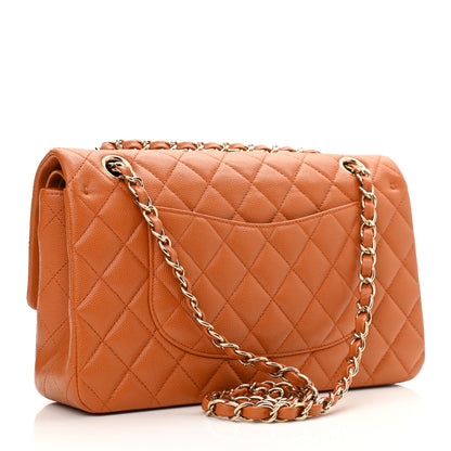 Chanel Caviar Quilted Medium Double Flap Light Brown 3 of 10