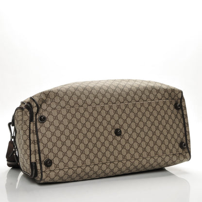 Gucci GG Supreme Monogram Interlocking G Duffle Bag Dark Brown 4 of 7