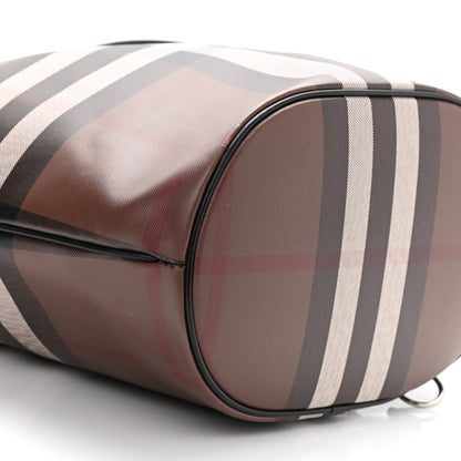 Burberry Mega Check Chesterton Drawstring Bucket Bag Brown Black 11 of 12