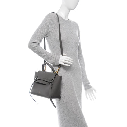 Celine Baby Grained Calfskin Micro Belt Bag Grey 2 of 7