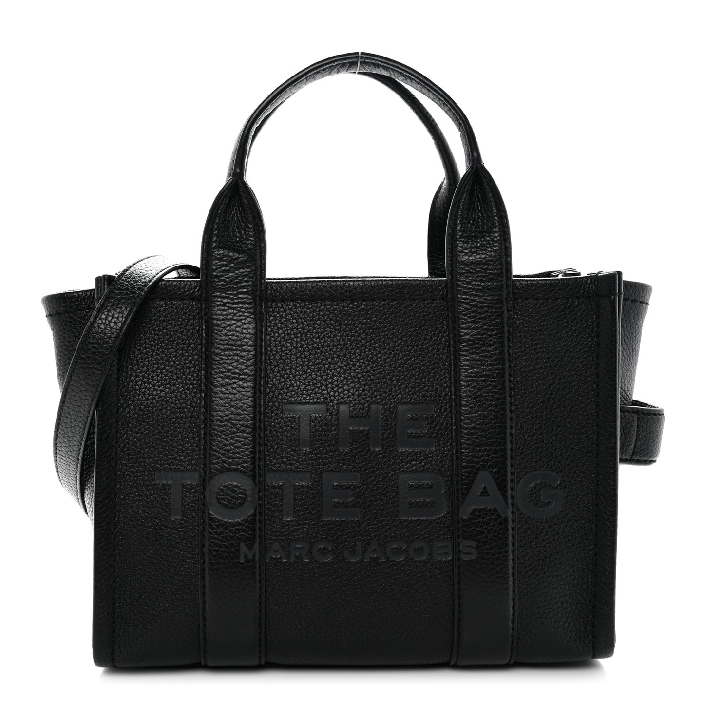 Grained Calfskin Small The Tote Bag Black