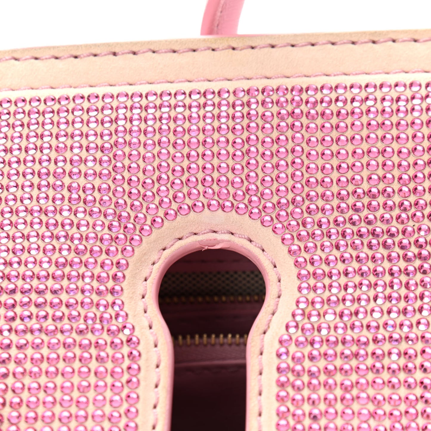 Calfskin Crystal Medium Baroque Palazzo Empire Bag Pink