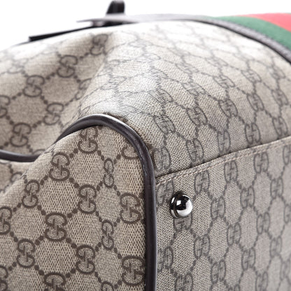 Gucci GG Plus Monogram Web Carry On Duffle Bag Ebony 11 of 14