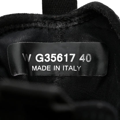 Chanel Velvet Calfskin Mixed Fibers CC Sneakers 40 Black 6 of 10