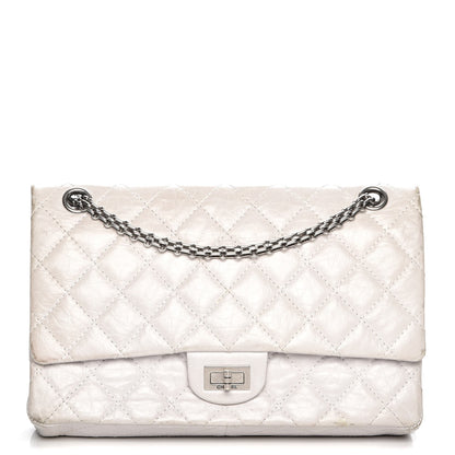 Chanel Aged Calfskin Quilted 50th Anniversary 2.55 Reissue Flap 226 White 1 of 11
