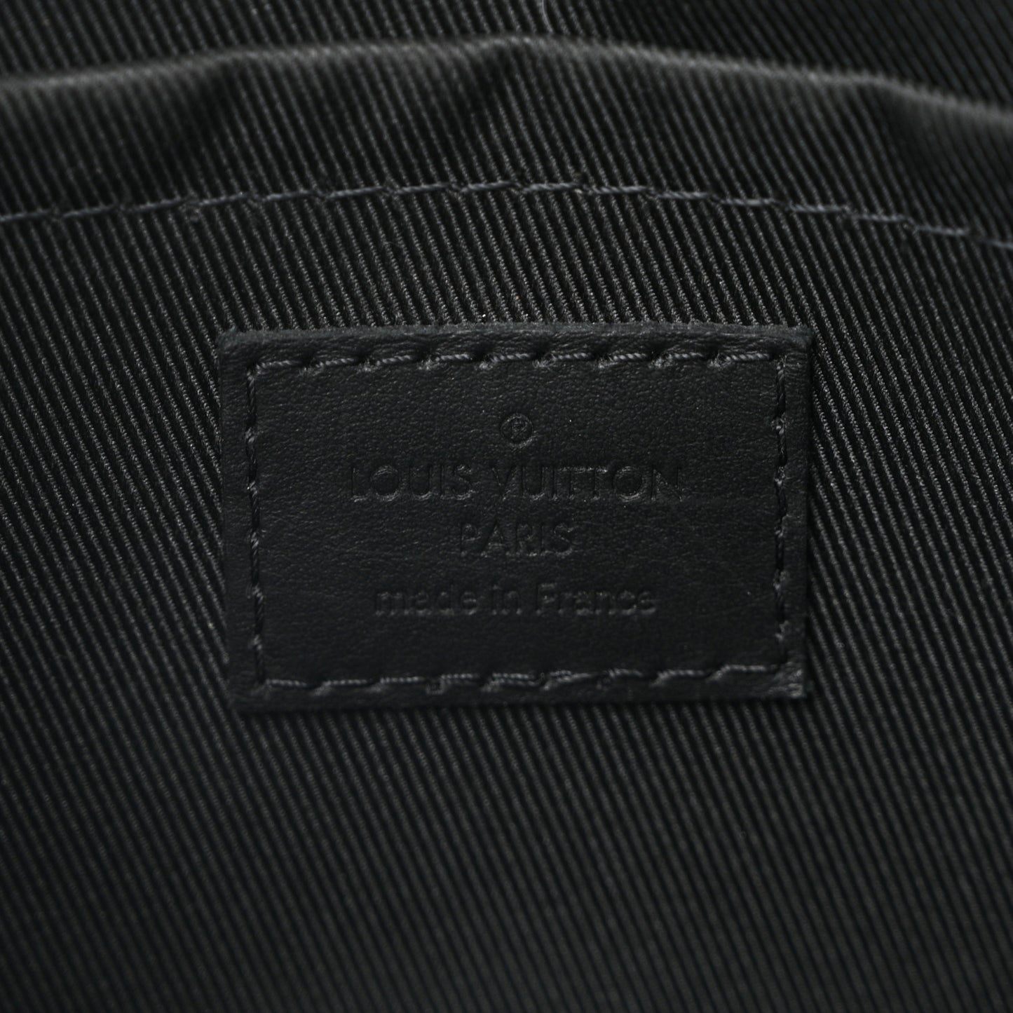 Grained Calfskin Aerogram City Keepall Black