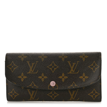 Louis Vuitton Monogram Emilie Wallet Rose Ballerine 1 of 13