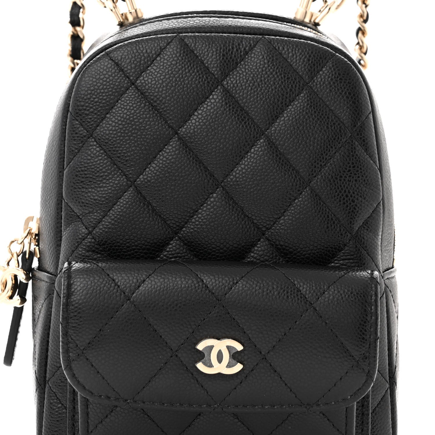 Chanel Caviar Quilted CC Mini Classic Backpack Black 8 of 11
