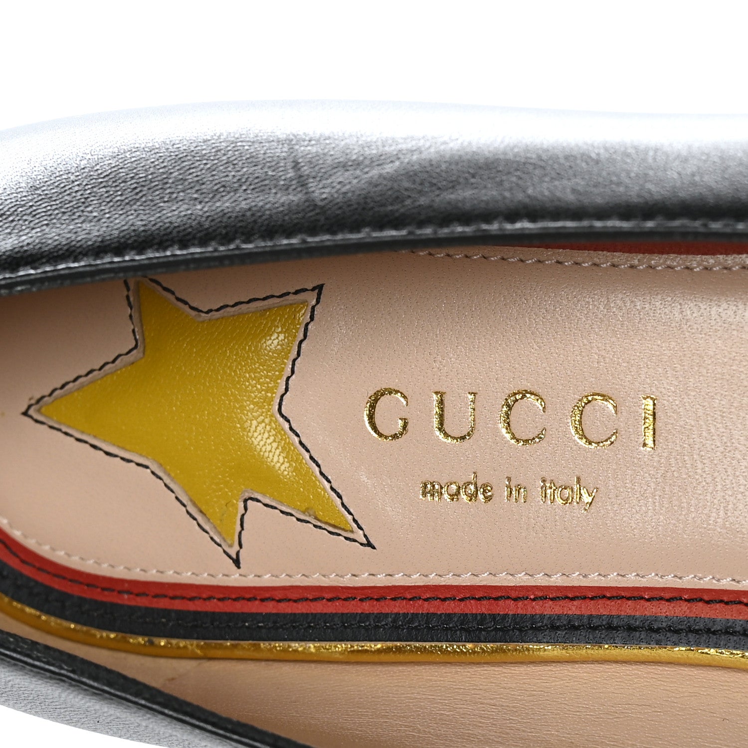 Gucci Calfskin Web Ballerina Flat 36 Black 7 of 10