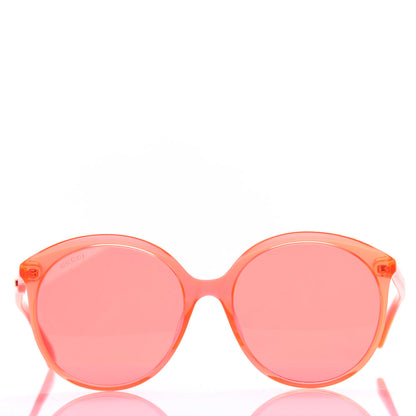 Gucci Acetate GG Sunglasses GG0257S Neon Orange 2 of 8