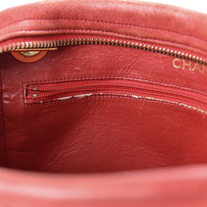 Chanel Lambskin Quilted Crossbody Red 17 of 24