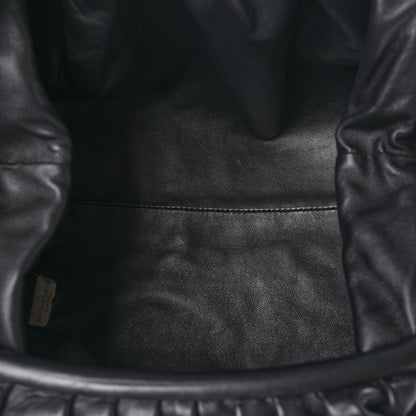 Bottega Veneta Smooth Butter Calf The Pouch Oversized Clutch Black 5 of 10