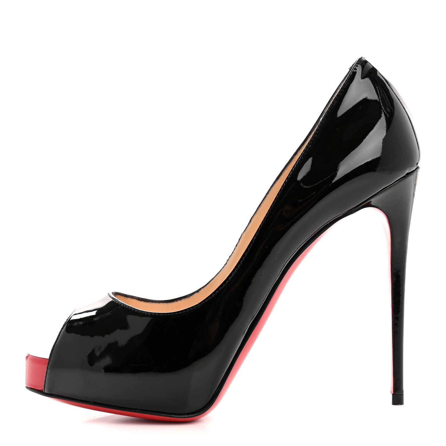 Christian Louboutin Patent New Very Prive 120 Pumps 37.5 Black 1 of 10