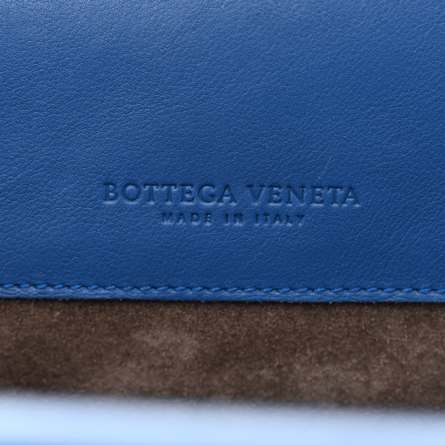 Bottega Veneta French Calfskin Bretagne Tote Blue 6 of 15