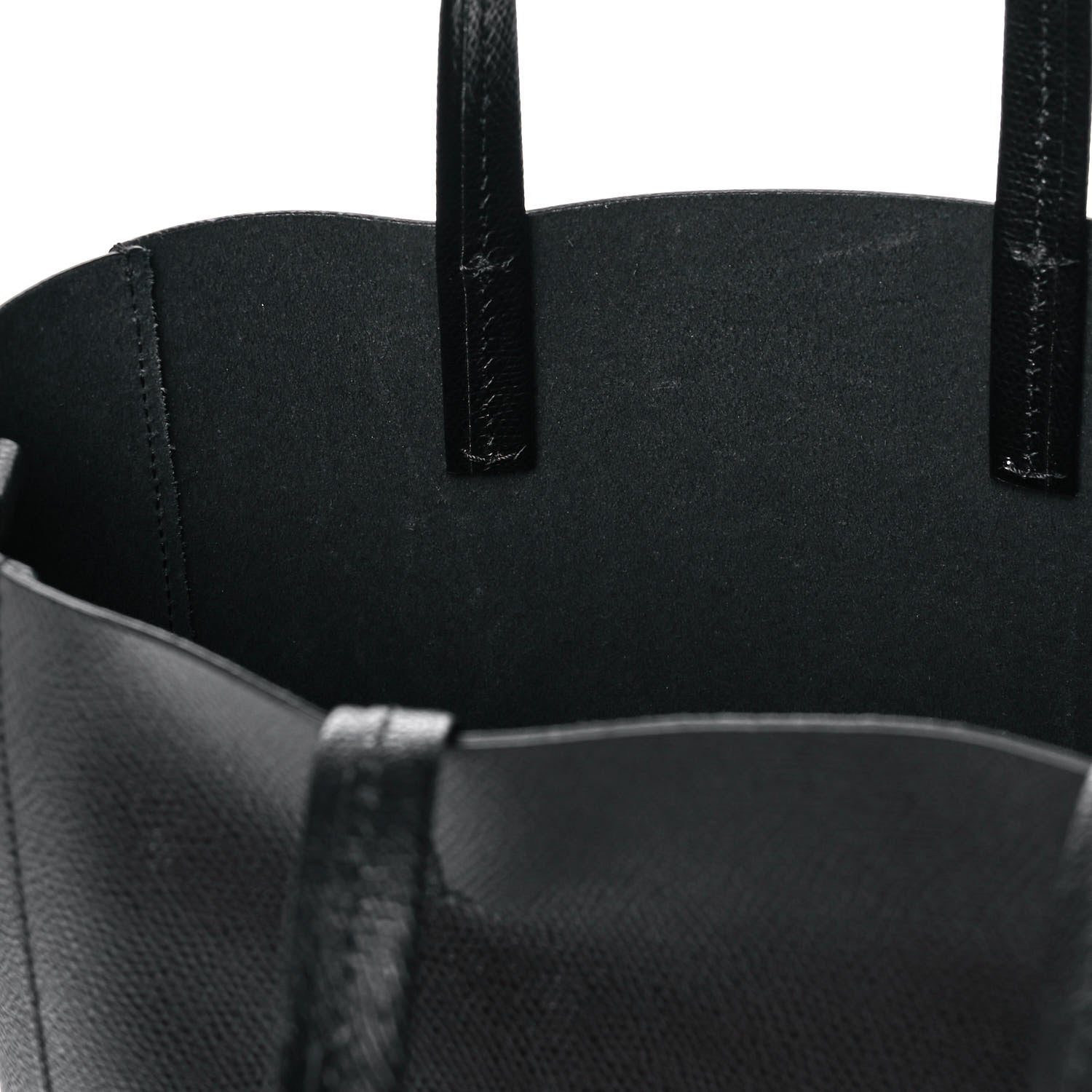 Celine Grained Calfskin Small Vertical Cabas Black 12 of 12
