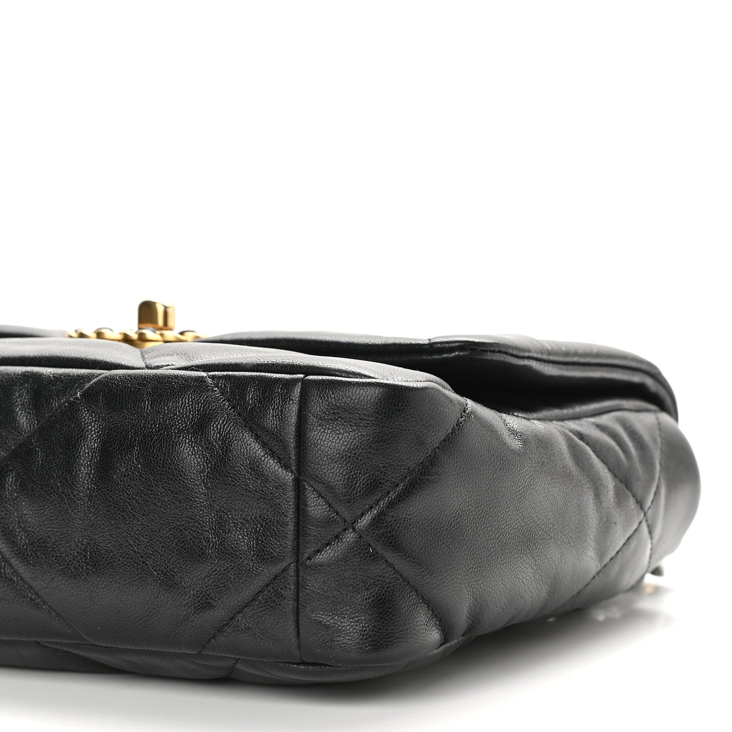 Chanel Goatskin Quilted Medium Chanel 19 Flap Black 9 of 9
