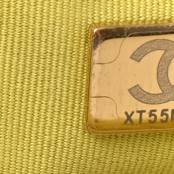 Chanel Corduroy Quilted Medium Chanel 19 Flap Light Green 7 of 11