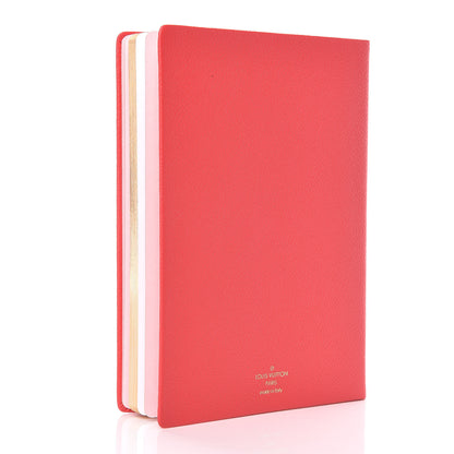 Louis Vuitton Taurillon Notebook MM Rubis 3 of 7