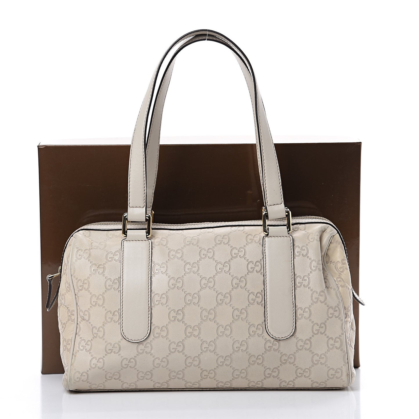 Guccissima Small Boston White