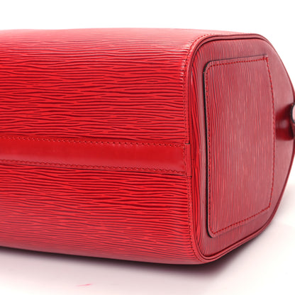 Louis Vuitton Epi Speedy 25 Castillan Red 10 of 12