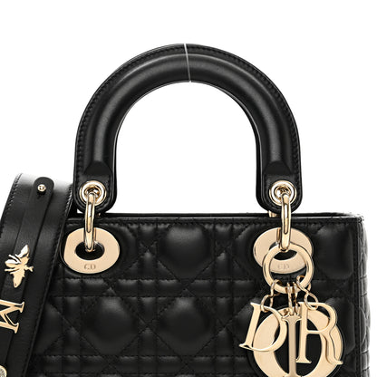 Christian Dior Lambskin Cannage Small My ABCDior Lady Dior Black 4 of 9