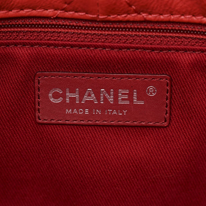 Chanel Ultra Soft Suede Calfskin Natural Beauty Tote Red 6 of 11