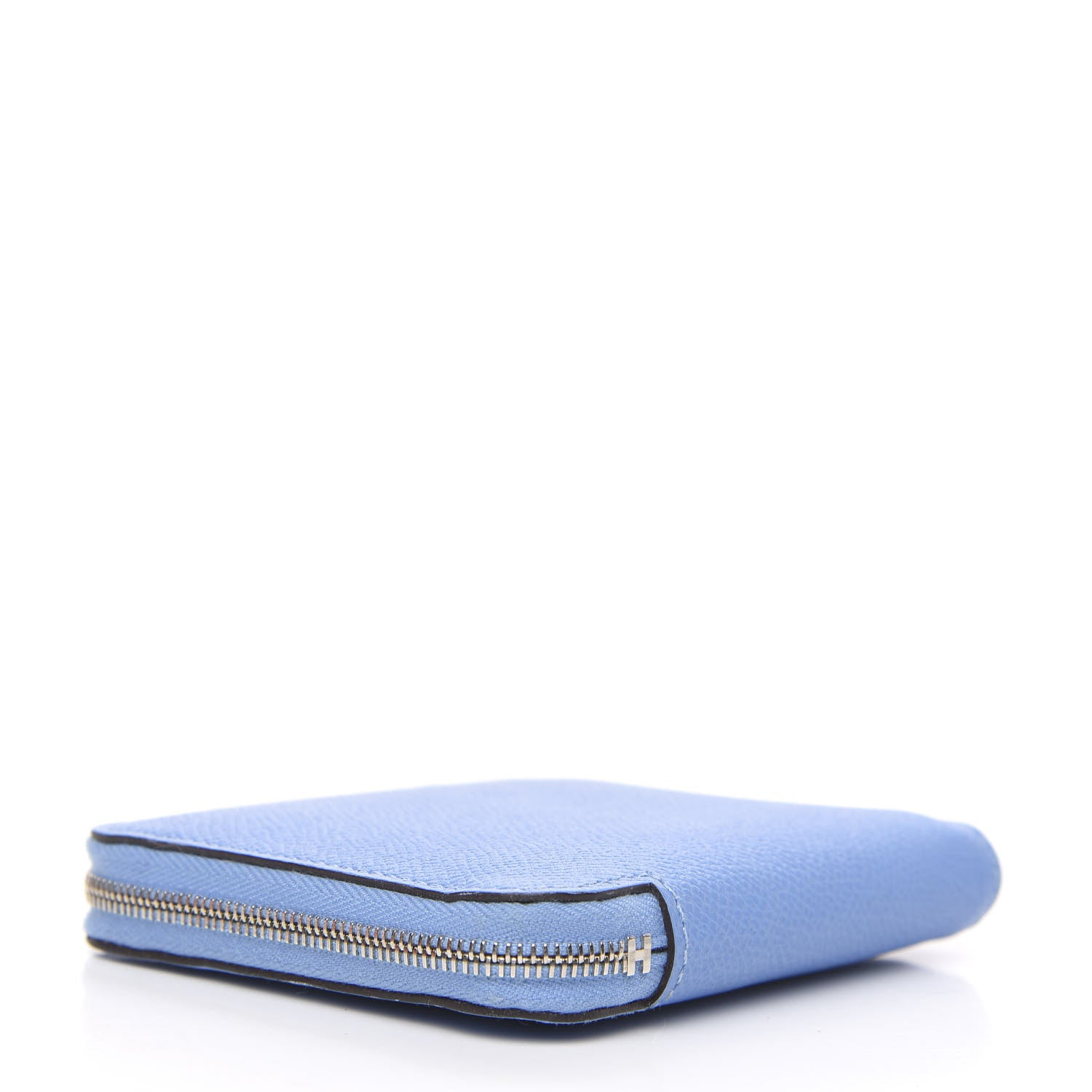 Hermes Epsom Silk'In Compact Wallet Bleu Paradis 3 of 7