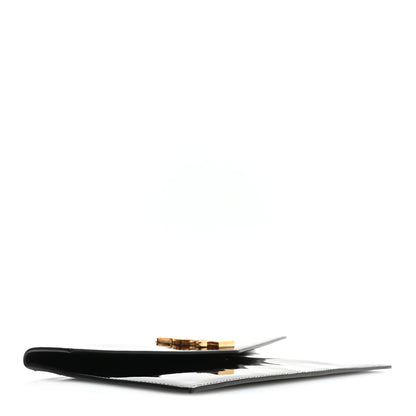 Saint Laurent Patent Calfskin Monogram Uptown Clutch Black 4 of 7