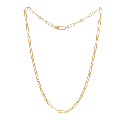 Roberto Coin 18K Yellow Gold Paper Clip Link Necklace 3 of 5