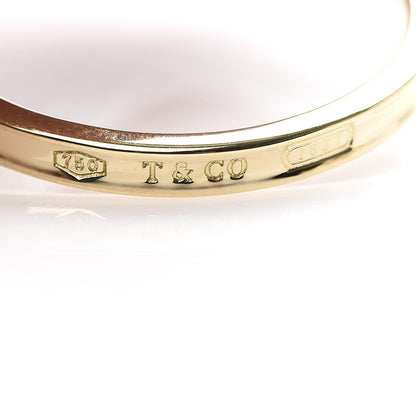 Tiffany 18K Yellow Gold Narrow 1837 Hoop Earrings 4 of 6