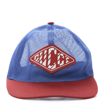 Gucci Mesh Game Logo Baseball Hat M Blue Red 3 of 9