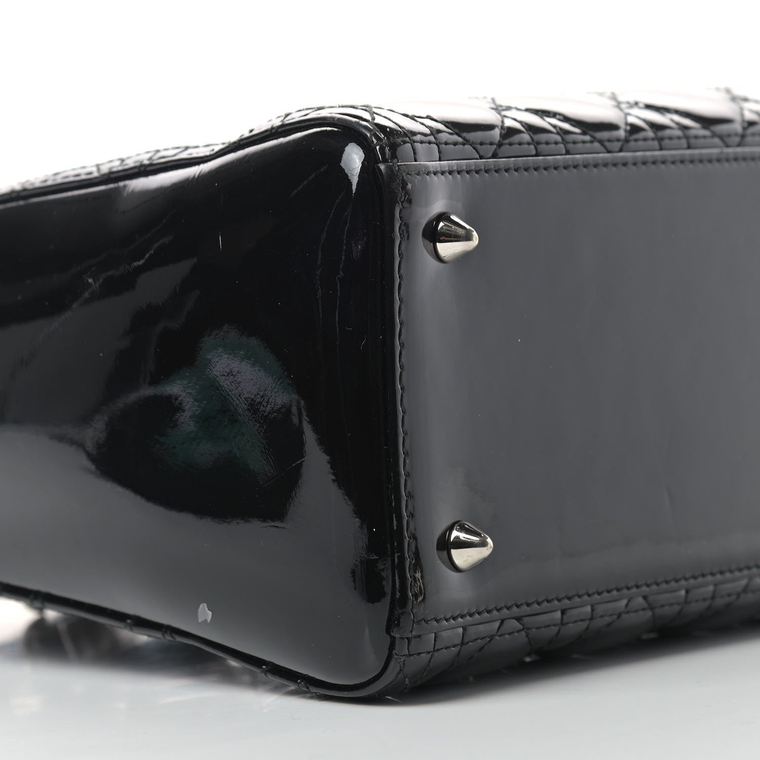 Christian Dior Patent Cannage Medium Lady Dior Black 8 of 11