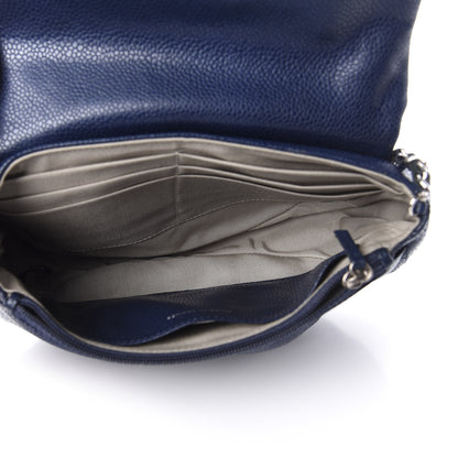 Chanel Caviar Half Moon Wallet On Chain WOC Navy 5 of 12